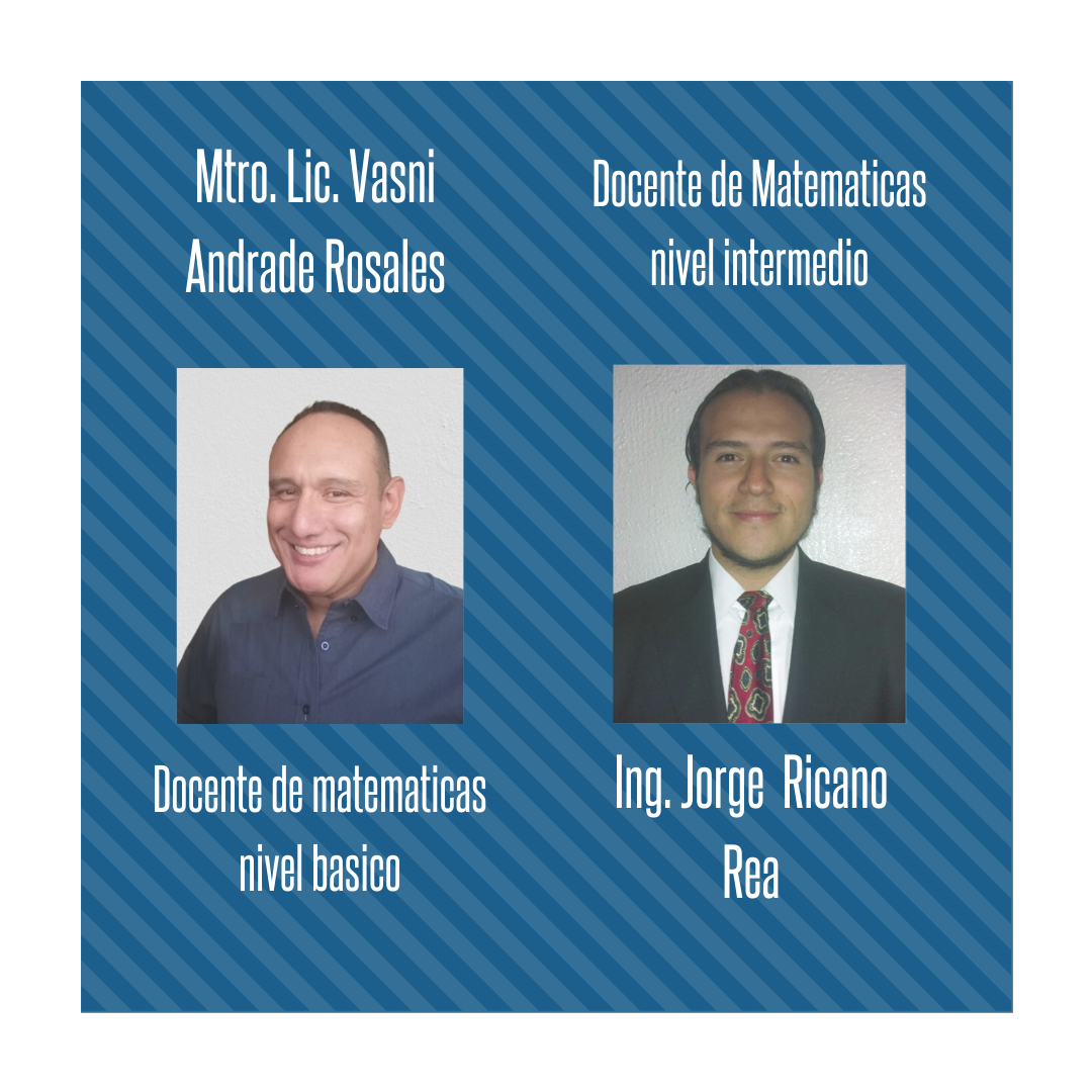 Mtro. Lic. Vasni  Andrade Rosales y Ing. Jorge  Ricano Rea